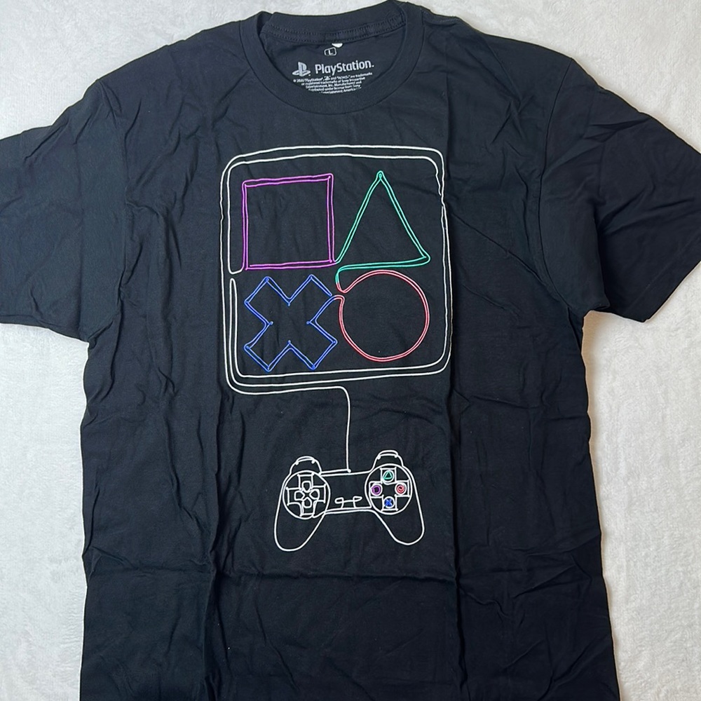 Playstation Mens Graphic T-Shirt Black New Various Sizes NWOT - Picture 2 of 11